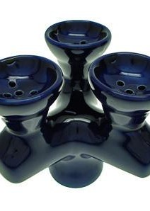 Triple headed hookah bowl AKA Hookah Head